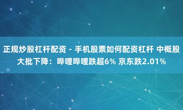 正规炒股杠杆配资 - 手机股票如何配资杠杆 中概股大批下降：哔哩哔哩跌超6% 京东跌2.01%
